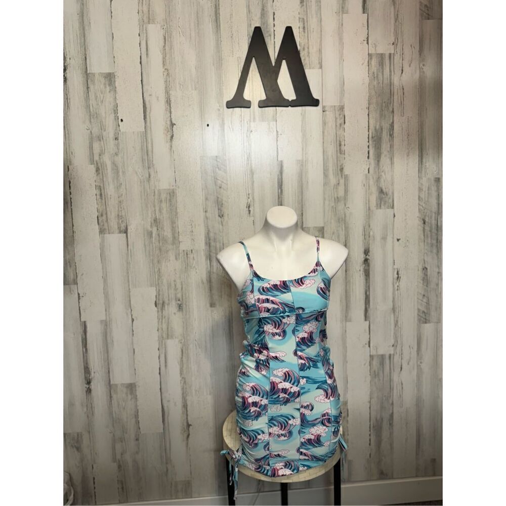 Derek heart wave print dress